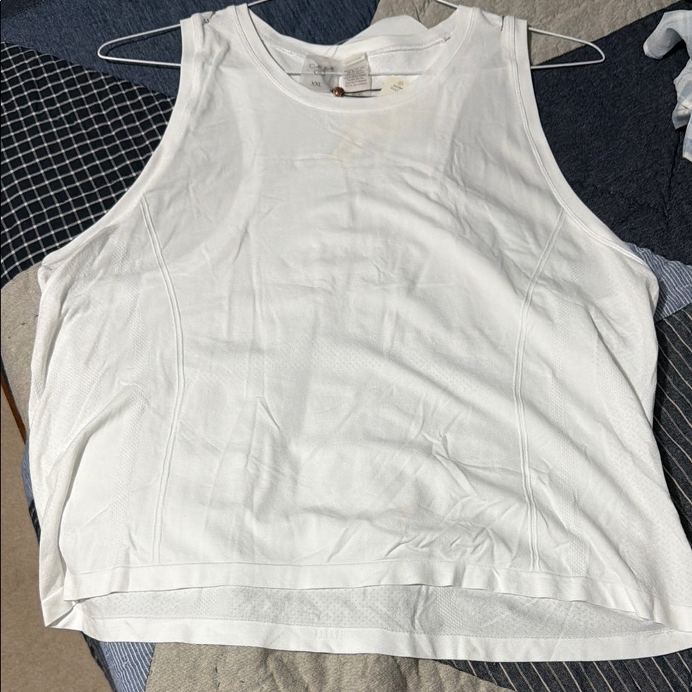 Calia new with tags Women’s White Crewneck Athletic Tank Top